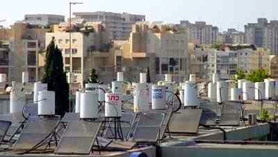 Солнечные водонагреватели в Израиле